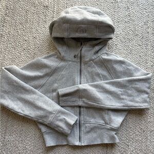 lululemon athletica Light Gray Full-Zip Hoodie